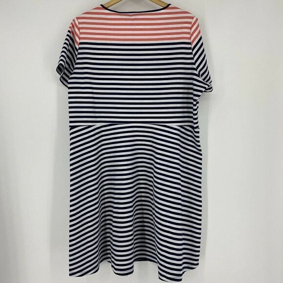 Draper James Dress Stripe Ponte A Line - Picture 5 of 8